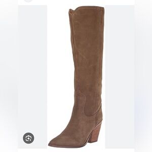 NWT Blondo Women's Wrangle Waterproof Tall Taupe Suede Boots, Size 8